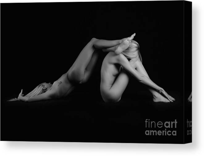 Artistic Photographs Canvas Print featuring the photograph Weight on my shoulders by Robert WK Clark