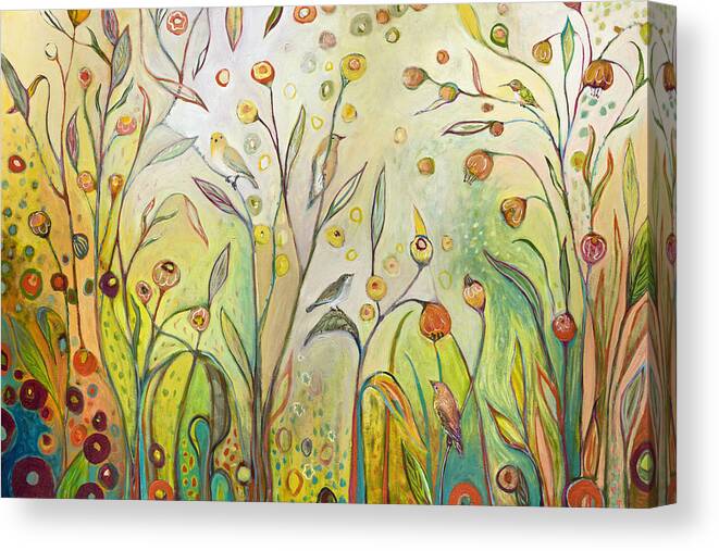Garden Canvas Print featuring the painting Welcome to My Garden by Jennifer Lommers
