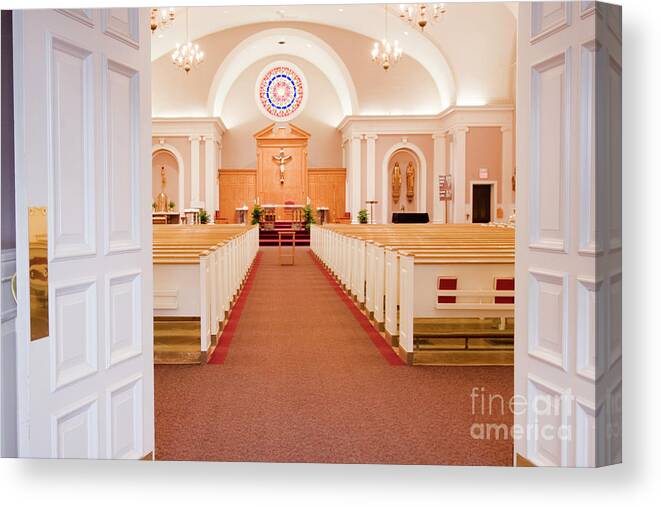St. James Canvas Print featuring the photograph Welcome to the Lord's House by Patty Colabuono