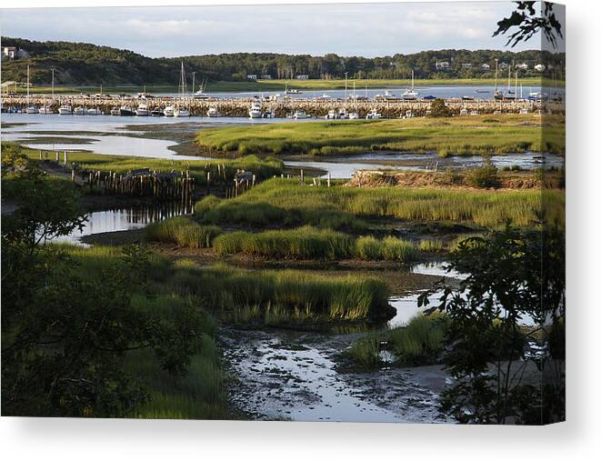 Cape Cod Canvas Print featuring the photograph Wellfleet Harbor by Thomas Sweeney
