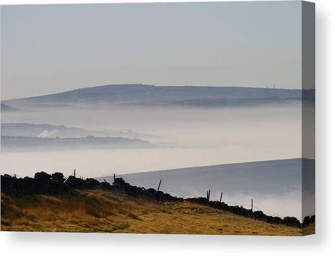 Moors Canvas Print featuring the photograph West Yorkshire Moors 1 by Brian Middleton