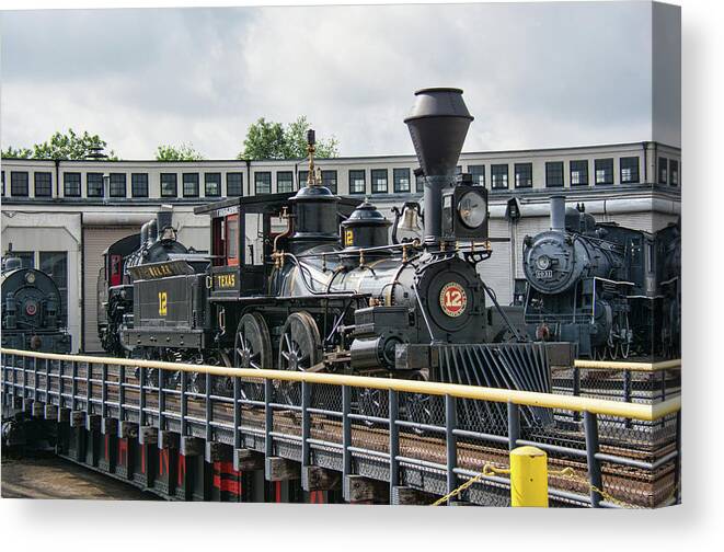 4-4-0 Canvas Print featuring the photograph Western and Atlantic 4-4-0 Steam Locomotive by John Black
