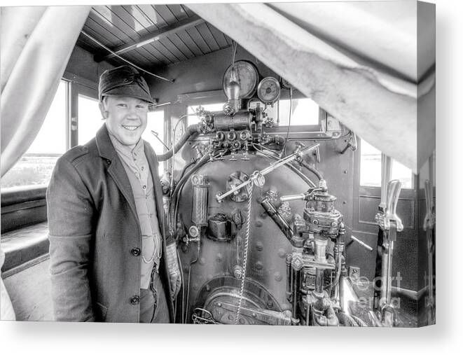 Golden Spike Canvas Print featuring the photograph When I grow up I want to be... by Roxie Crouch