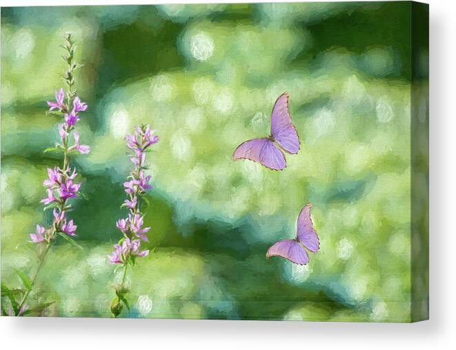 Green Canvas Print featuring the photograph Whimsical by Cathy Kovarik