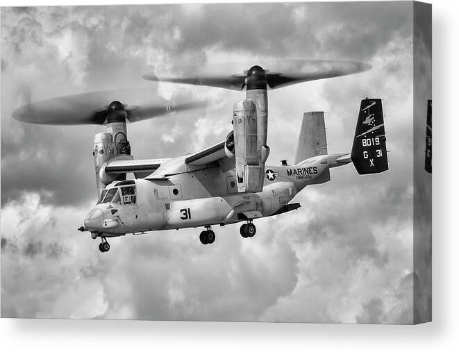 Mv-22 Canvas Print featuring the photograph Whirlygig by Jay Beckman