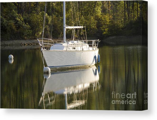  Canvas Print featuring the photograph Whiskeytown Reflections by Randy Wood