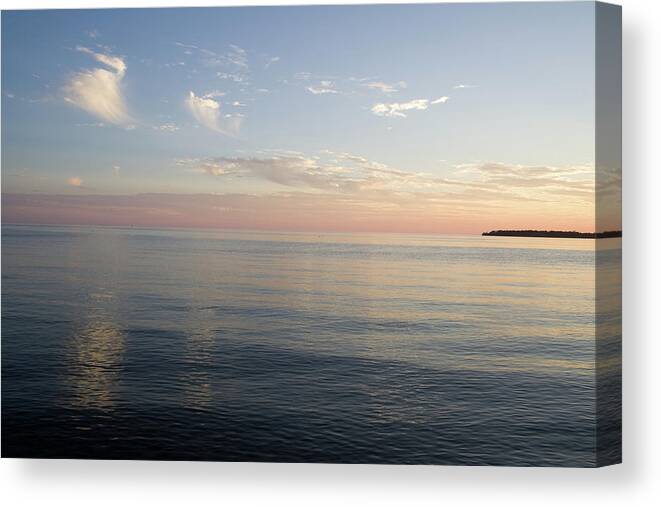 Whips Island Shimmers Canvas Print featuring the photograph Whispy Island Shimmers by Dylan Punke