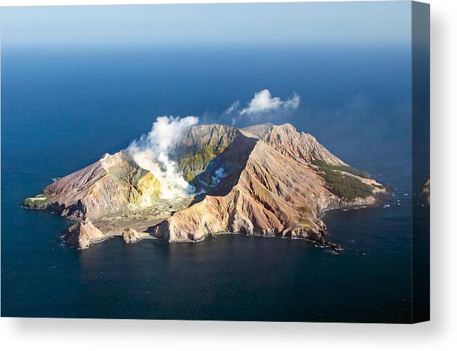 White Canvas Print featuring the photograph White Island by Nicholas Blackwell