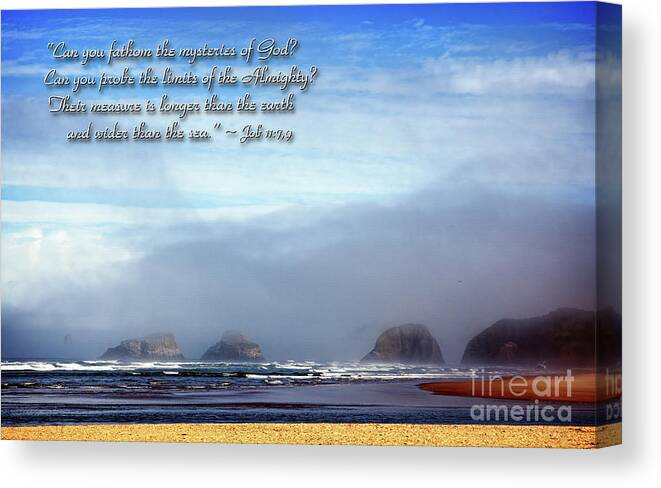 Bible Canvas Print featuring the photograph Wider Than The Sea by Lincoln Rogers