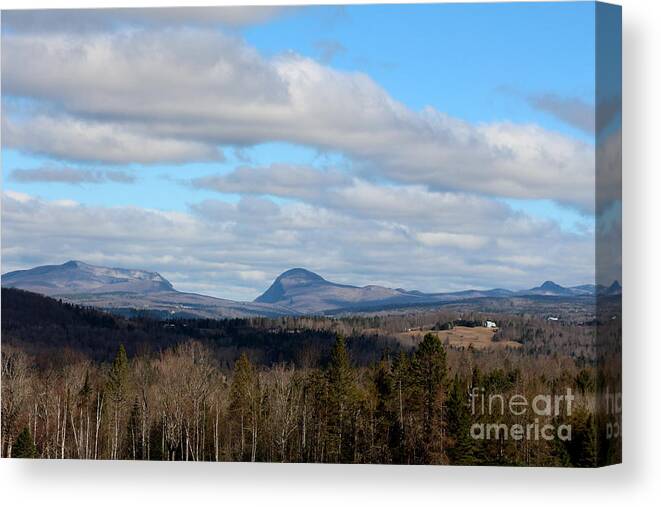 Lake Willoughby Canvas Print featuring the photograph Willoughby Gap from Burke Vermont No. 2 by Neal Eslinger