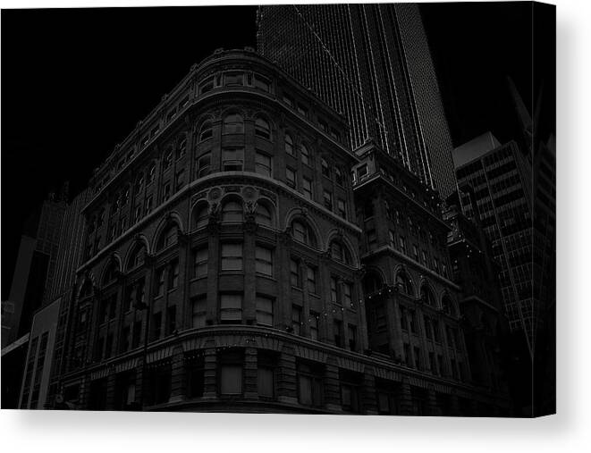 Architecture Canvas Print featuring the photograph Wilson Building Dallas Texas by Eugene Campbell