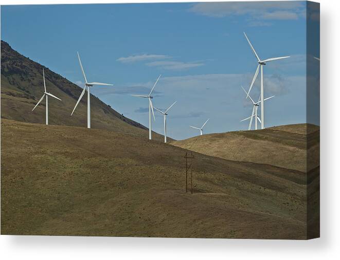 Wind Turbine Canvas Print featuring the photograph Wind Power 9 by Todd Kreuter