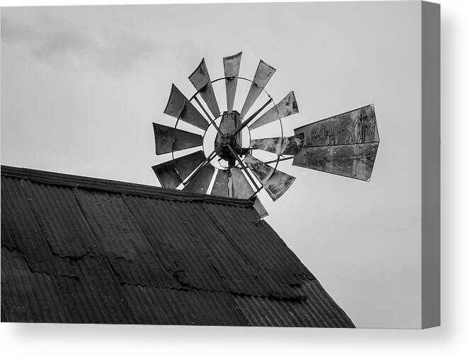 Jermone Canvas Print featuring the photograph Windmill I BW by David Gordon