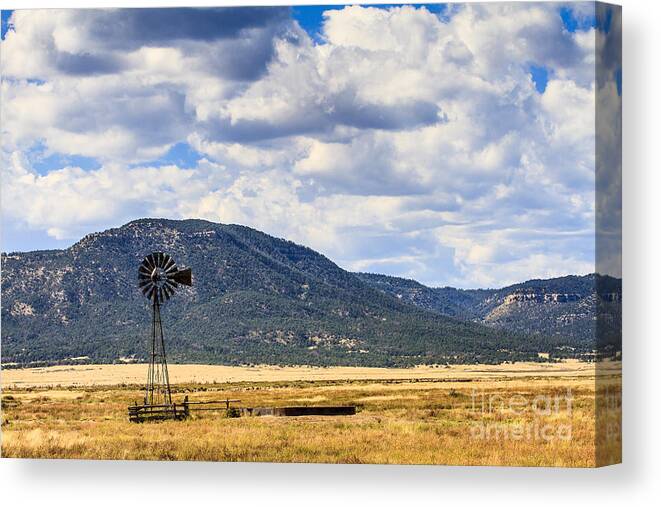 Windmill Canvas Print featuring the photograph Windmill New Mexico by Ben Graham