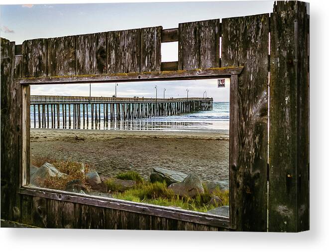 Mirror Canvas Print featuring the photograph Window on the Water by Danna Dykstra-Coy by California Coastal Commission