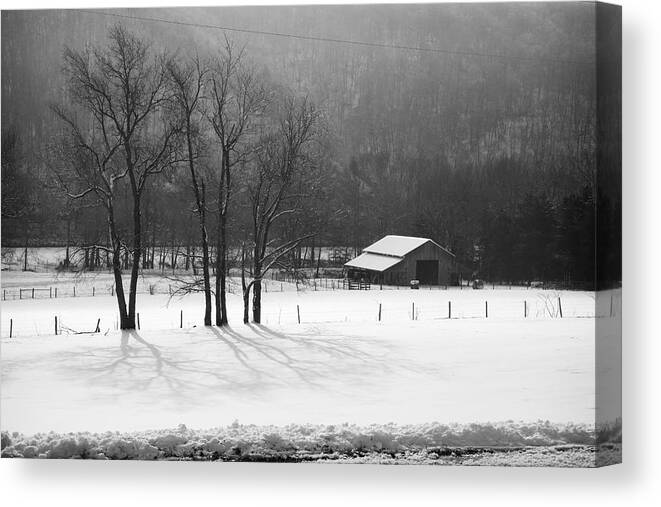 Winter Canvas Print featuring the photograph Winter in Boxley Valley by Michael Dougherty