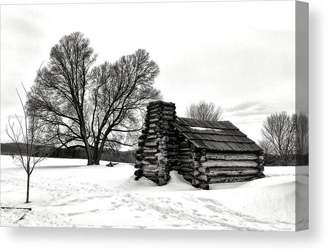 Valley Canvas Print featuring the photograph Winter of Hope and Sorrow by Olivier Le Queinec