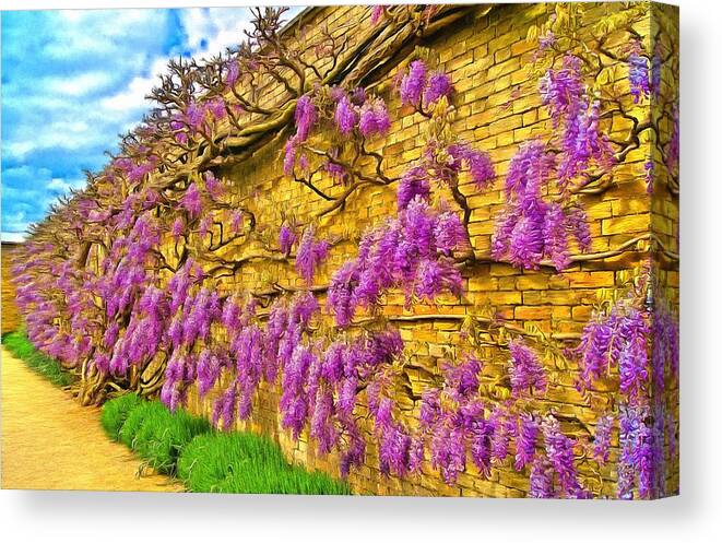 Wisteria Canvas Print featuring the photograph Wisteria by Scott Carruthers