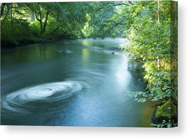 Photography Canvas Print featuring the photograph Wood River Whirlpool by Steven Natanson