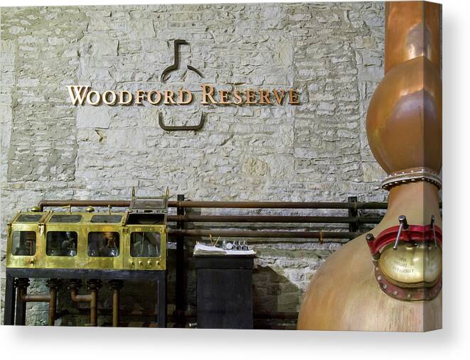 American Canvas Print featuring the photograph Woodford Reserve Distillery by Karen Foley