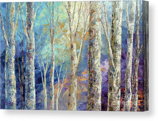 Forest Canvas Print featuring the painting Woodland Breezes by Tatiana Iliina