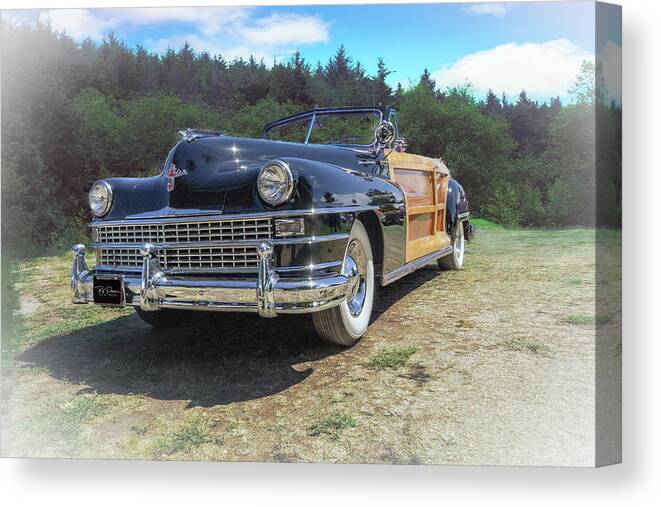Automotive Canvas Print featuring the photograph Woody Chrysler by Bill Posner