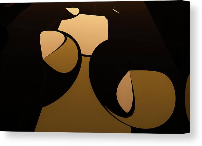 Woof Canvas Print featuring the digital art Woof by Gary Blackman