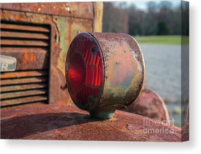 Truck Detail Canvas Print featuring the photograph Work Truck Detail by Terry Rowe