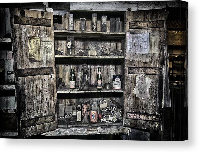 Maryland Canvas Print featuring the photograph Workshop Cabinet by Robert Fawcett