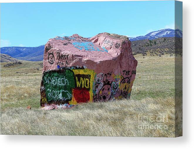Wyoming Tech Canvas Print featuring the photograph Wyoming Tech by Jon Burch Photography