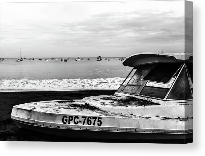 Costa Rica Canvas Print featuring the photograph Yeah I gotta boat by D Justin Johns