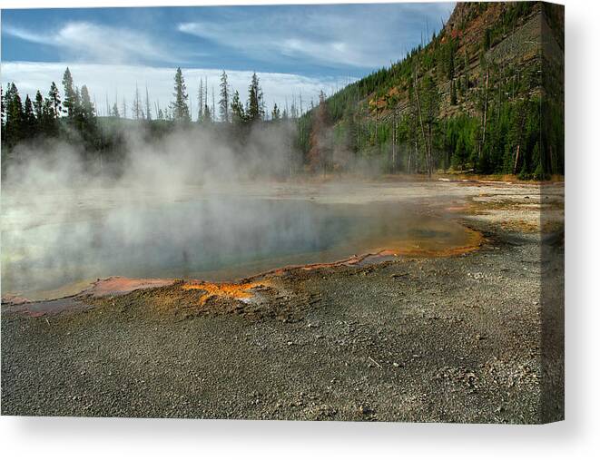 Yellowstone Canvas Print featuring the photograph Yellowstone Colors #5 by Scott Read