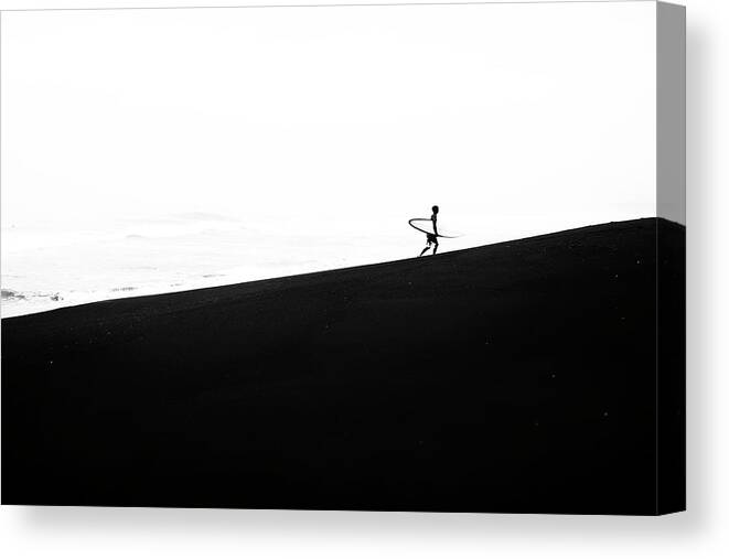 Surfing Canvas Print featuring the photograph Yin Yang by Nik West