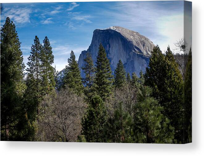 California Canvas Print featuring the photograph Yosemite Half Dome by Adam Rainoff