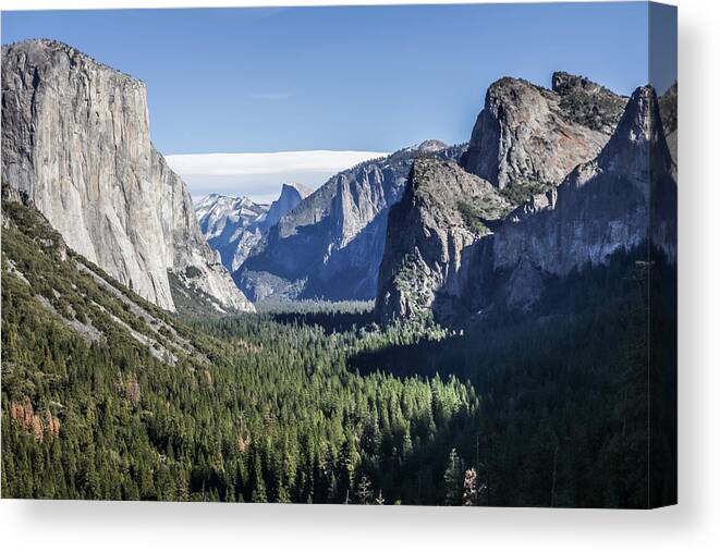 California Canvas Print featuring the photograph Yosemite Tunnel View by Adam Rainoff
