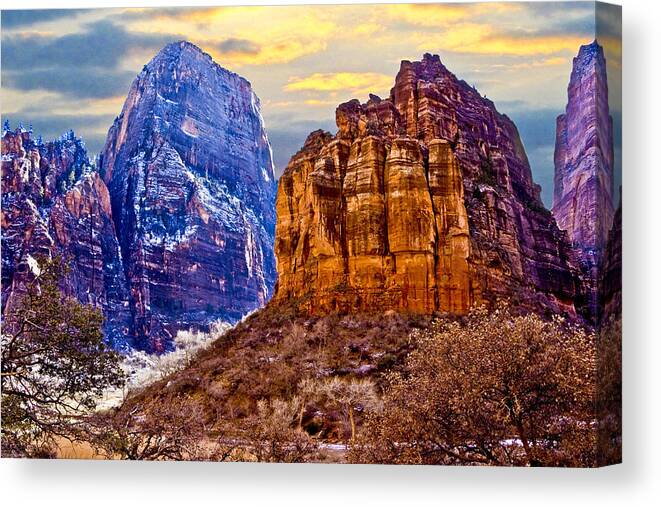 Zion Canvas Print featuring the photograph Zion View by Ches Black