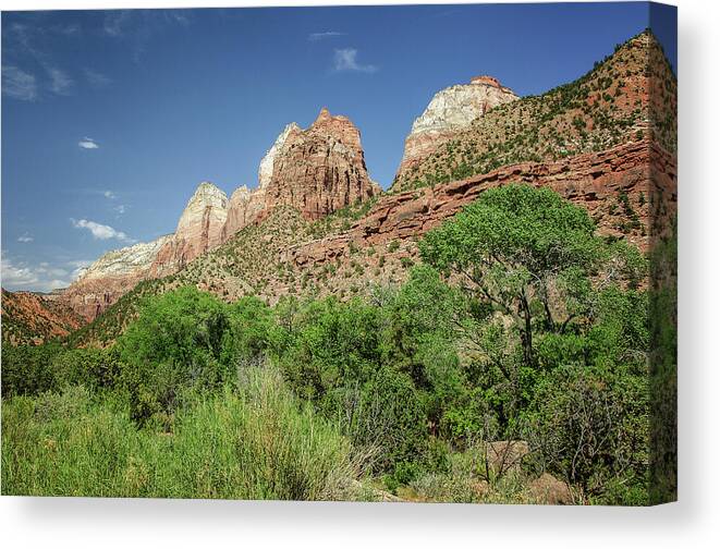 Zoin National Park 4 Canvas Print featuring the photograph Zoin National Park 4 by Susan McMenamin