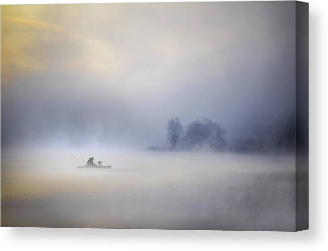 Dawn Canvas Print featuring the photograph by Mountain Cloud