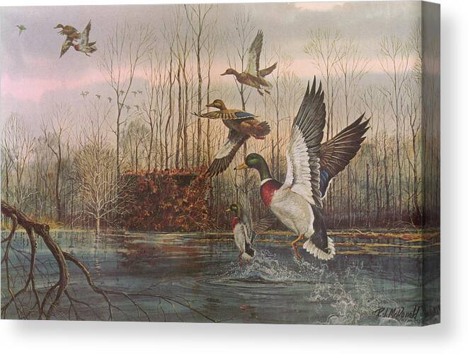 026 Canvas Print featuring the painting 026 by R.j. Mcdonald