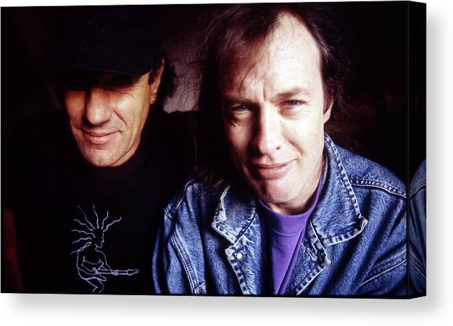 Brian Johnson Canvas Print featuring the photograph Acdc #1 by Martyn Goodacre