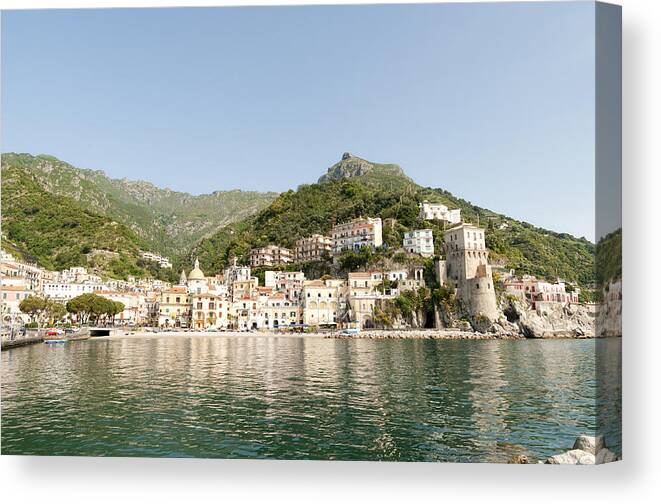 Scenics Canvas Print featuring the photograph Amalfi Coast - Cetara-italy #1 by Lrescigno