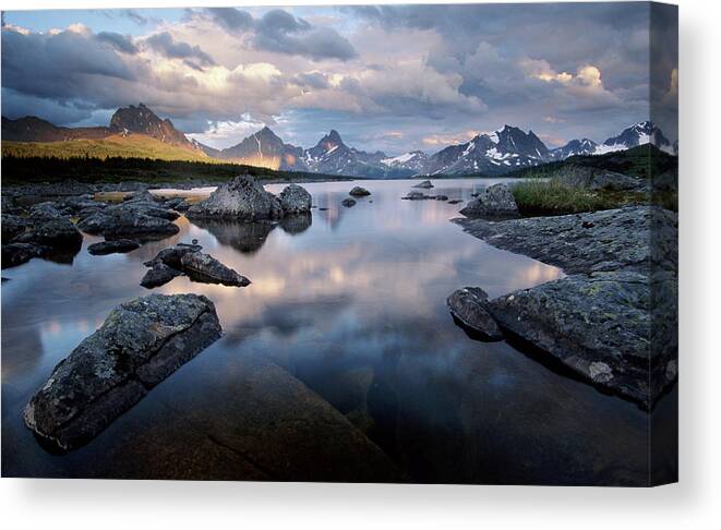 Scenics Canvas Print featuring the photograph Amethyst Lake, Jasper National Park #1 by Art Wolfe