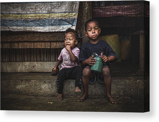 Baby Canvas Print featuring the photograph Brotherhood #1 by Marco Tagliarino