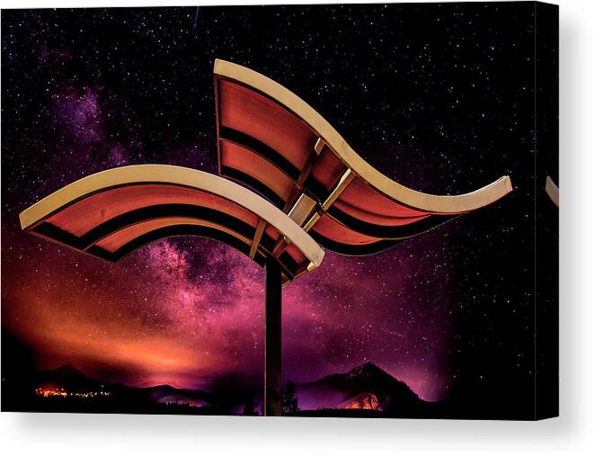 Photography Canvas Print featuring the photograph Bus Stop #1 by Paul Wear