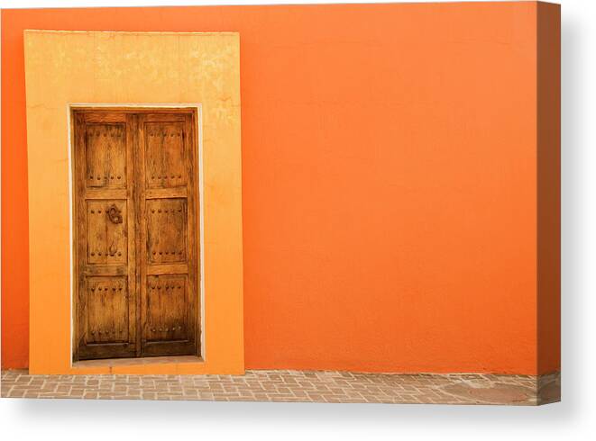 Hinge Canvas Print featuring the photograph Doorway #1 by Livingimages