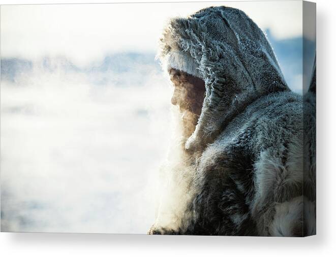 People Canvas Print featuring the photograph Fisherman #1 by Andre Schoenherr