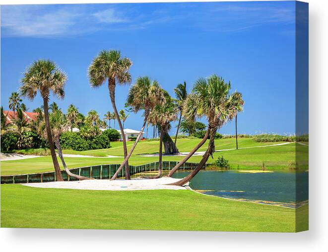 Estock Canvas Print featuring the digital art Golf Course #1 by Lumiere