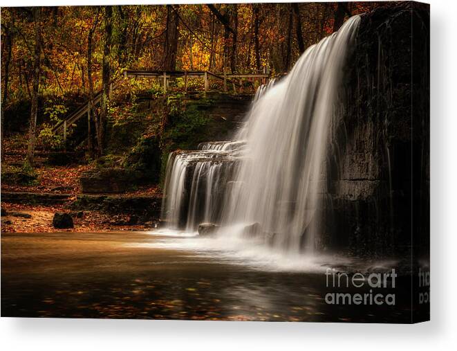 Waterfall Canvas Print featuring the photograph Hidden Falls #1 by Bill Frische