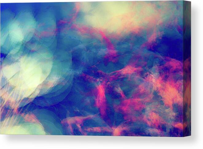 Koi In Motion Canvas Print featuring the photograph Koi In Motion #1 by Joseph S Giacalone