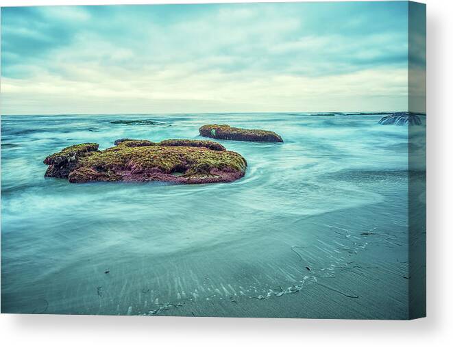 Magenta Rock Canvas Print featuring the photograph Magenta Rock #1 by Joseph S Giacalone